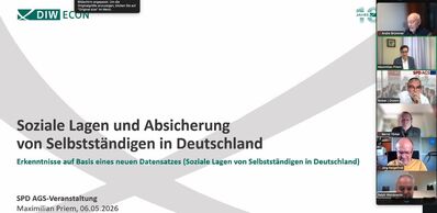 Screenshot von der Veranstaltung